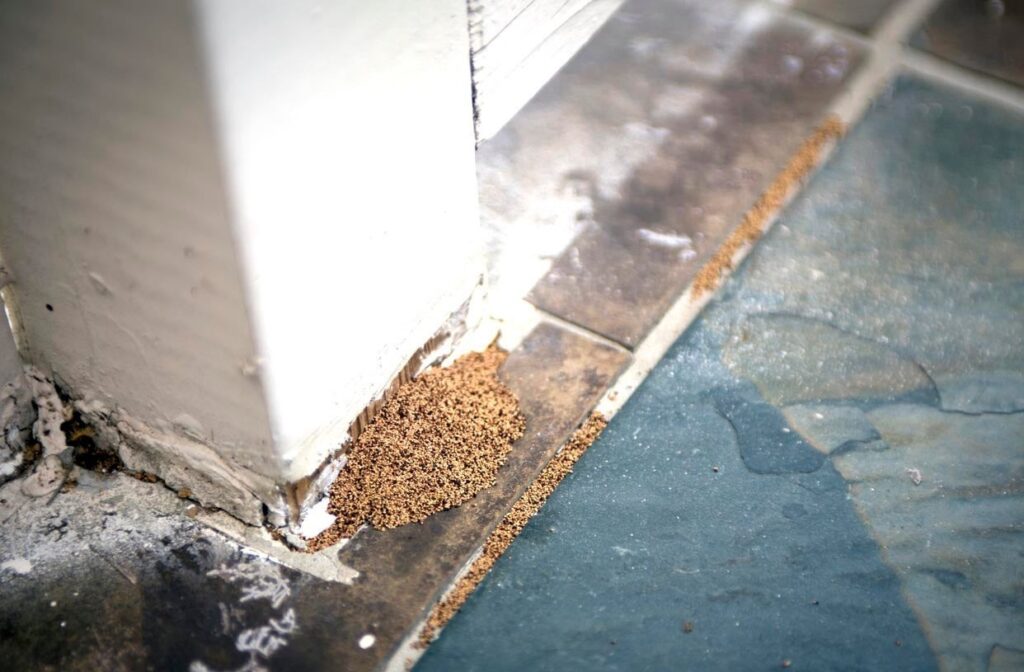 Drywood termite droppings